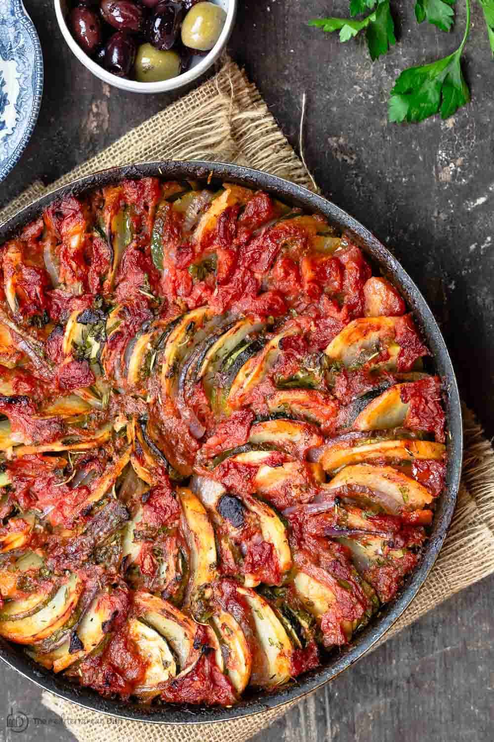 Briam: Traditional Greek Roasted Vegetables